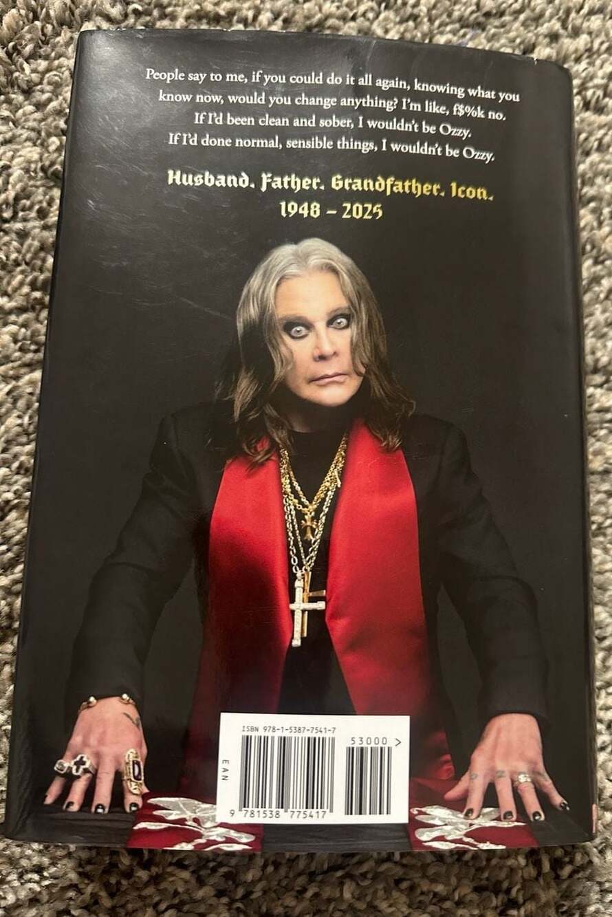 Ozzy Osbourne: Last Rites Hardcover Autobiography - Picture 2 of 3